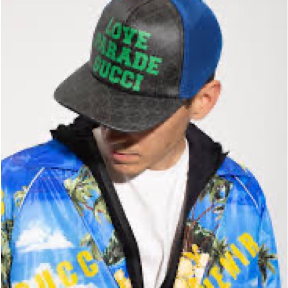 GUCCI LOVE PARADE MESH BASEBALL CAP - Picture 9 of 9
